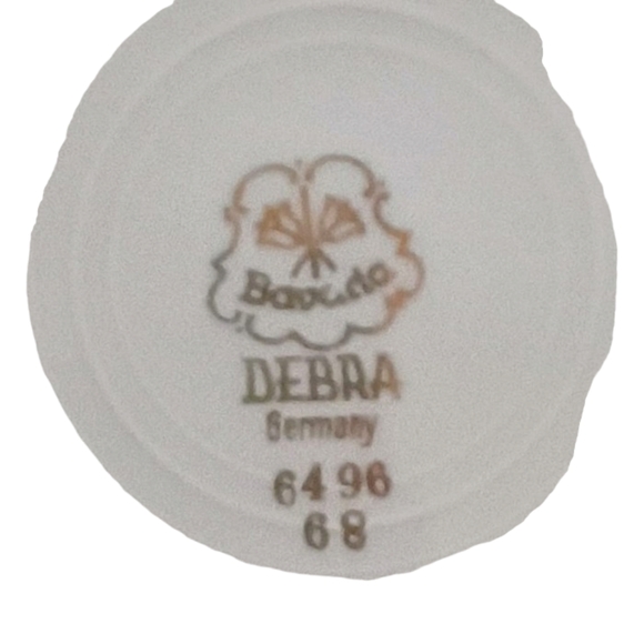 German Debra Pear and Fig Fruit-Salad or Dessert Collectors Plate, Gold Rimmed - Picture 4 of 4